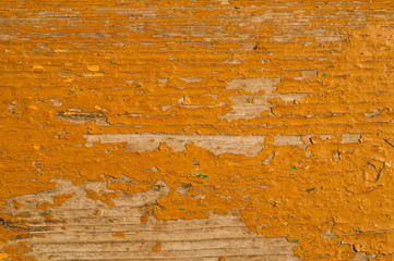 Shabby painted wood texture. colored wooden background with peeling paint