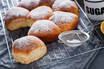 fresh brioche buns