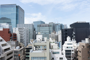 Tokyo city skyline. Modern buildings. Japan city
