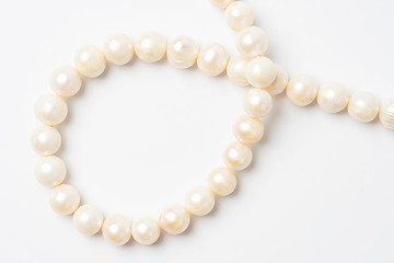 pearl necklace isolated on white