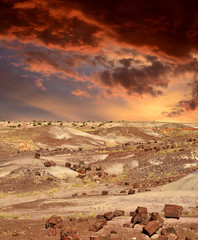 Sunrise Petrified Forest Arizona