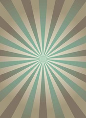 Sunlight narrow retro faded grunge background. dirty grey and green color burst background.
