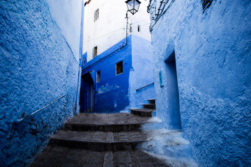 Vicoli di Chefchaouen la perla Blu del Marocco