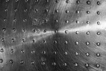 Texture of a metal surface dots silver colour.