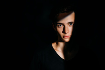 attractive male face