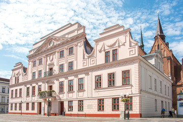 Town hall (Rathaus) Güstrow Mecklenburg Western Pomerania Germany