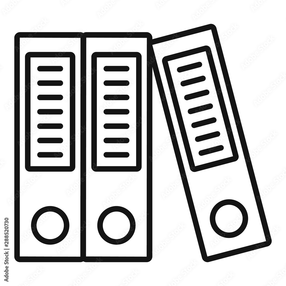 Poster archive folder icon. outline archive folder vector icon for web design isolated on white background