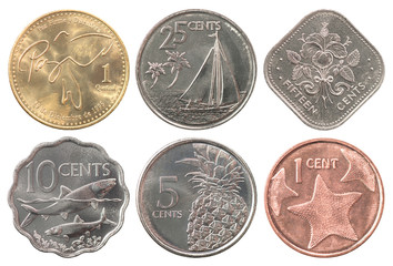 Bahamas coins full set
