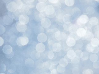 Christmas holiday blue bokeh