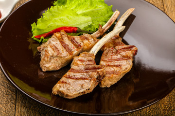 Grilled lamb
