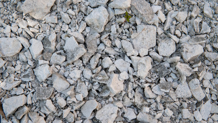 the texture of the chalk. Chalk mining. Limestone quarry. Open-cast mining