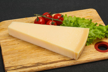 Italian traditional parmesan cheese triangle