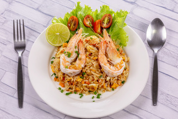 Shrimp fried rice