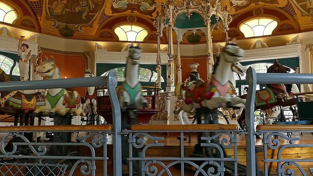 Antique Carousel in Budapest Hungary Carrousel Horse Horses Chariot