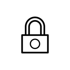 padlock icon trendy