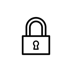 padlock icon trendy