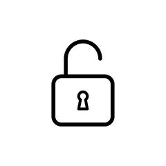 padlock icon trendy