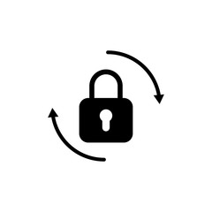 padlock icon trendy