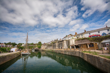 Charlestown Cornwall UK Summer Wide angle Photo