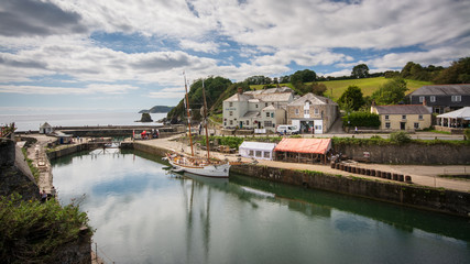 Charlestown Cornwall UK Summer Wide angle Photo