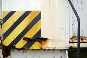 Close up photoraphy of a harbor crane