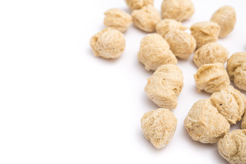 Soya protein chunks isolated