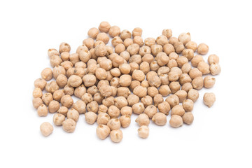 Grain raw chickpeas isolated