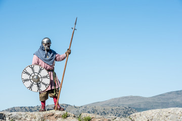 VIKING ON THE ROCKS with armor