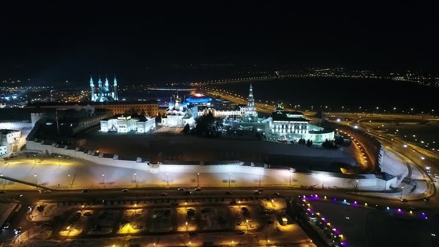 night view of Kazan Kremlin, Republic of Tatarstan