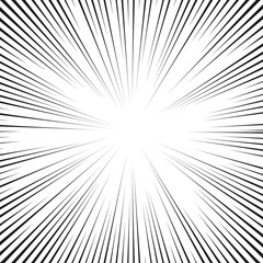 manga background with radial rays
