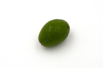 Spondias dulcis or ambarella (kedondong) fruit isolated on white background