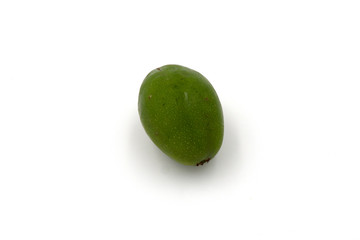 Spondias dulcis or ambarella (kedondong) fruit isolated on white background