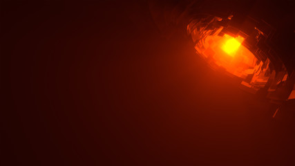 Abstract technology background with Sci Fi spaceship scene concept