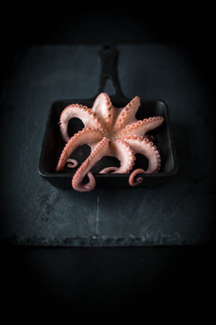 Octopus cooked