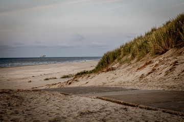 Sandy dunes at the beach