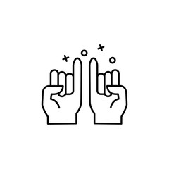 Obraz premium Friend hand fingers icon. Element of friendship icon