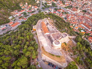 Aerial view of Hvar, Croatia
