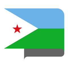 Flag horizontal shape, pointer for world map