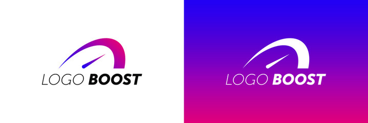 Logo Boost Template Design Vector. boost logotype.