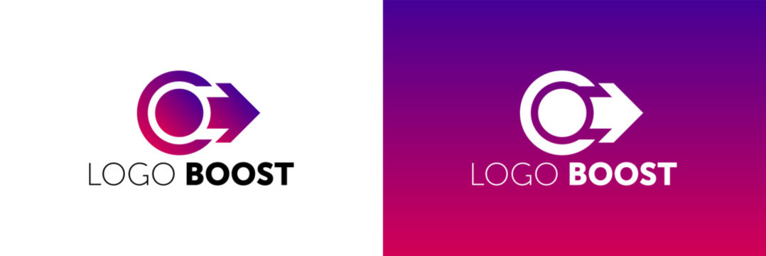 Logo Boost Template Design Vector. boost logotype.