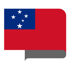 Flag horizontal shape, pointer for world map