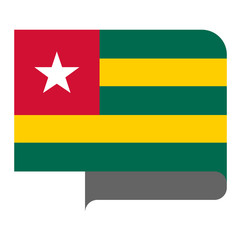 Flag horizontal shape, pointer for world map