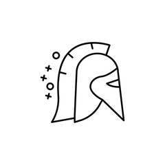 Spartan war helmet icon. Element of history icon