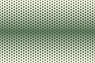 Green Descending Hexagonal Pattern (Middle Horizontal, Light)