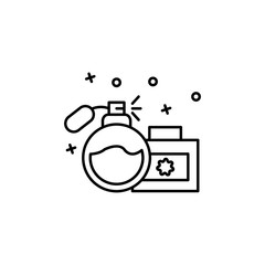 Perfume bottle scent beauty icon. Element of hygiene icon