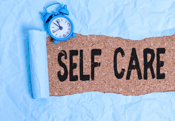 Handwriting text writing Self Care. Conceptual photo the practice of taking action to improve one s...