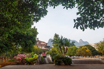 Obraz premium View of a beautiful old park