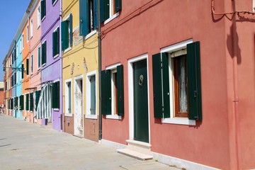 Fototapeta na wymiar Colorful homes