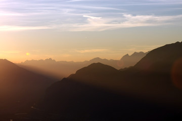 Herbstwanderung am Abend zum Patscherkofel mit Abendrot und Blick auf das Inntal und Innsbruck 7