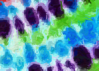 Tie dye style pattern with rough texture, Oil paint. Modern impressionism artwork, colorful abstract color splash trickle grunge background, concrete wall graffiti. background for art projects, banner